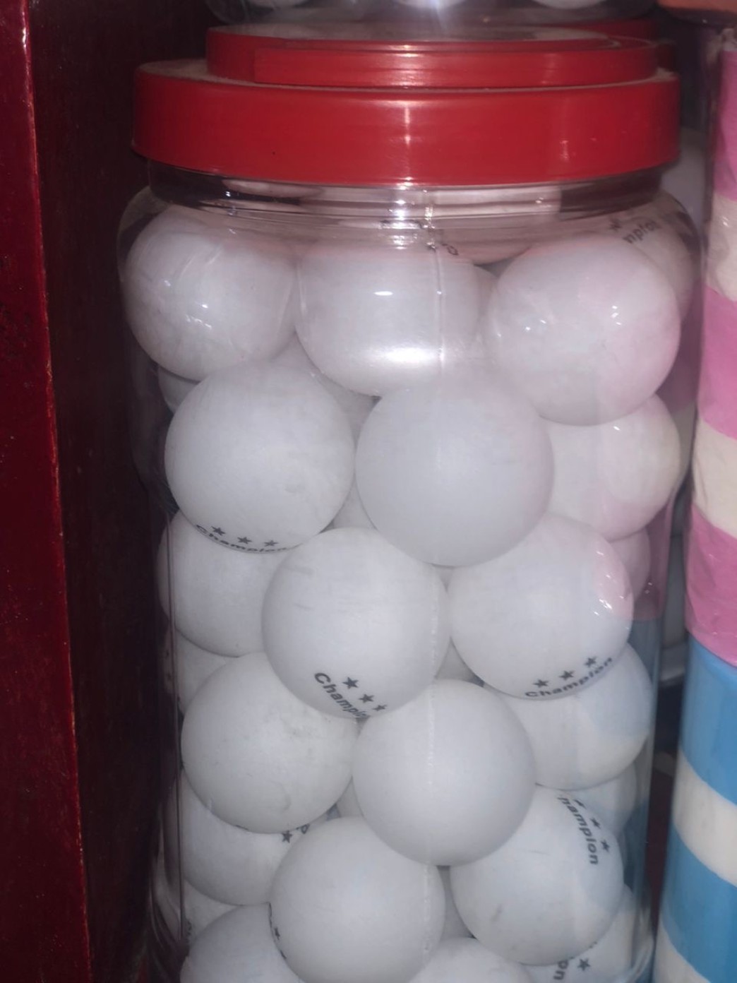 Plain white tennis ball