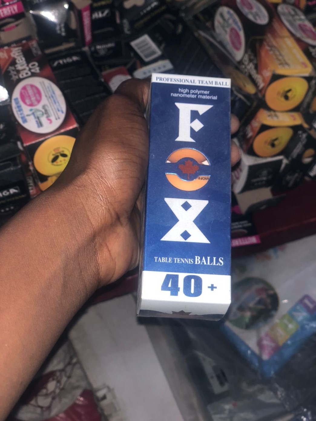 Fox brand table tennis balls